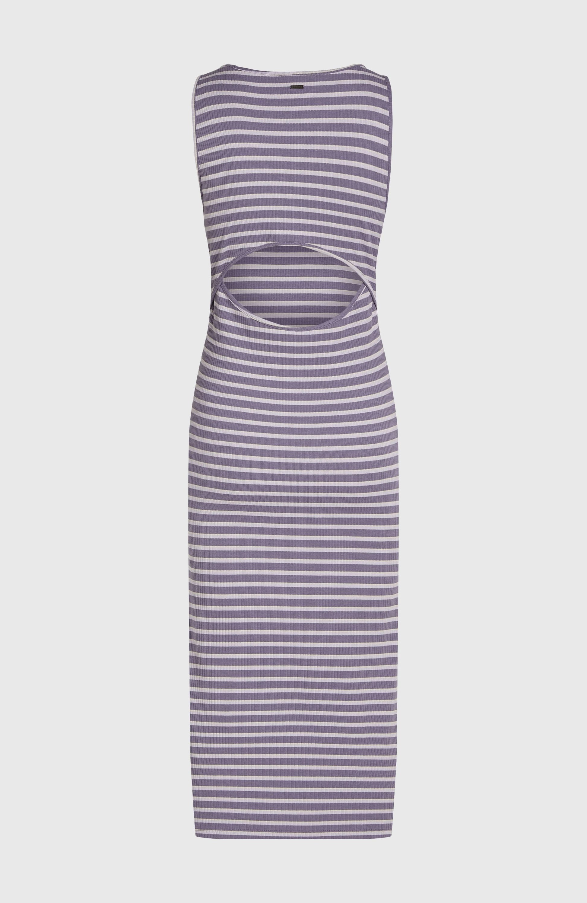 Jess Midi Rib Dress Women - Purple Yarn Dye Stripe