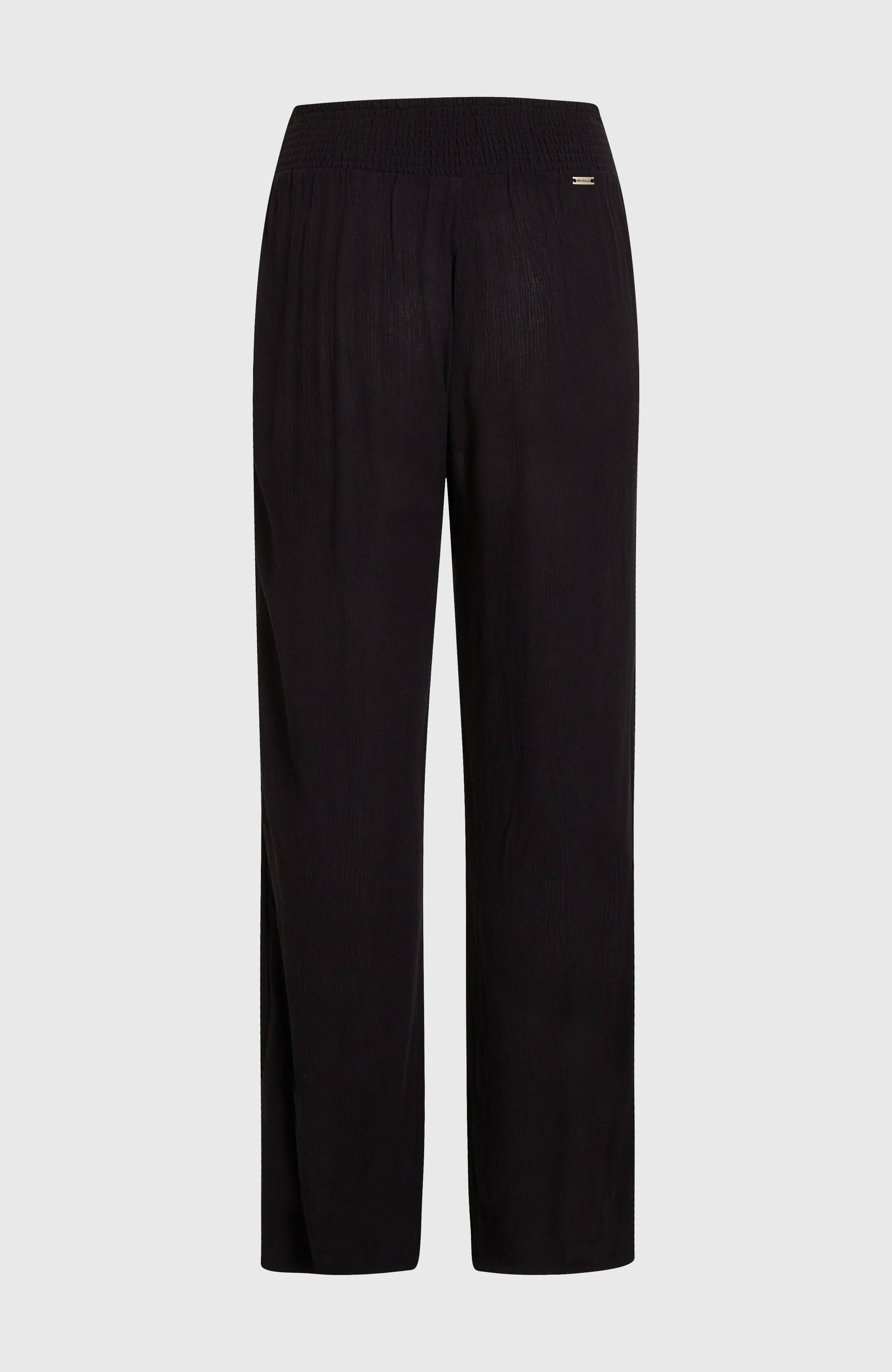Johnny Smocked Waist Pants Women - Black Out