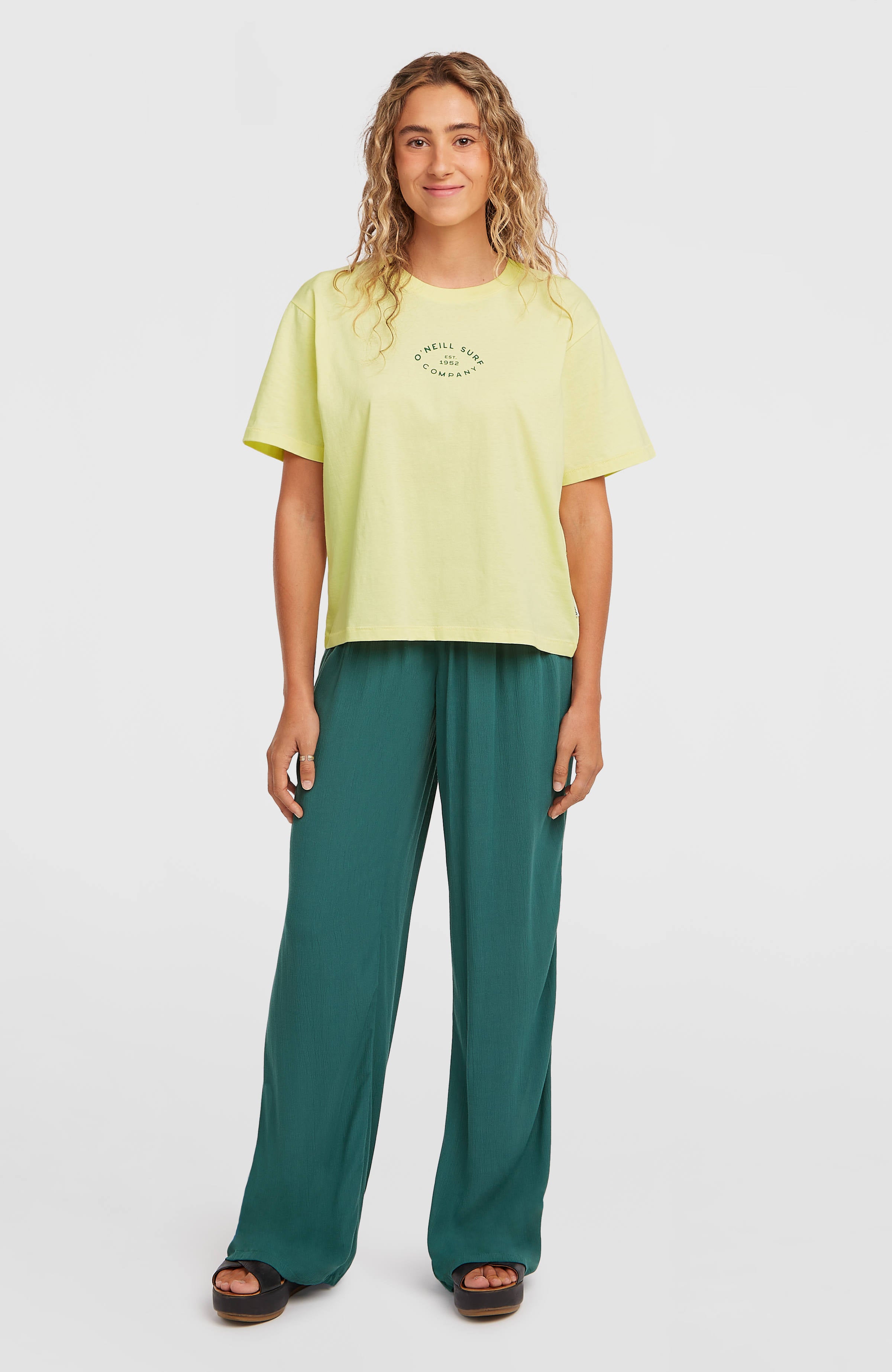Johnny Smocked Waist Pants Women - Botanical Heat