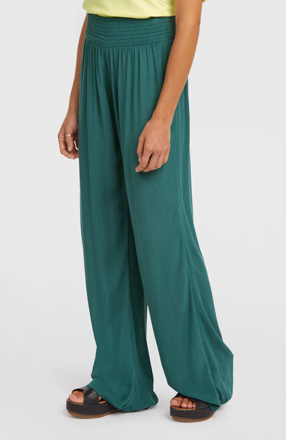 Johnny Smocked Waist Pants Women - Botanical Heat