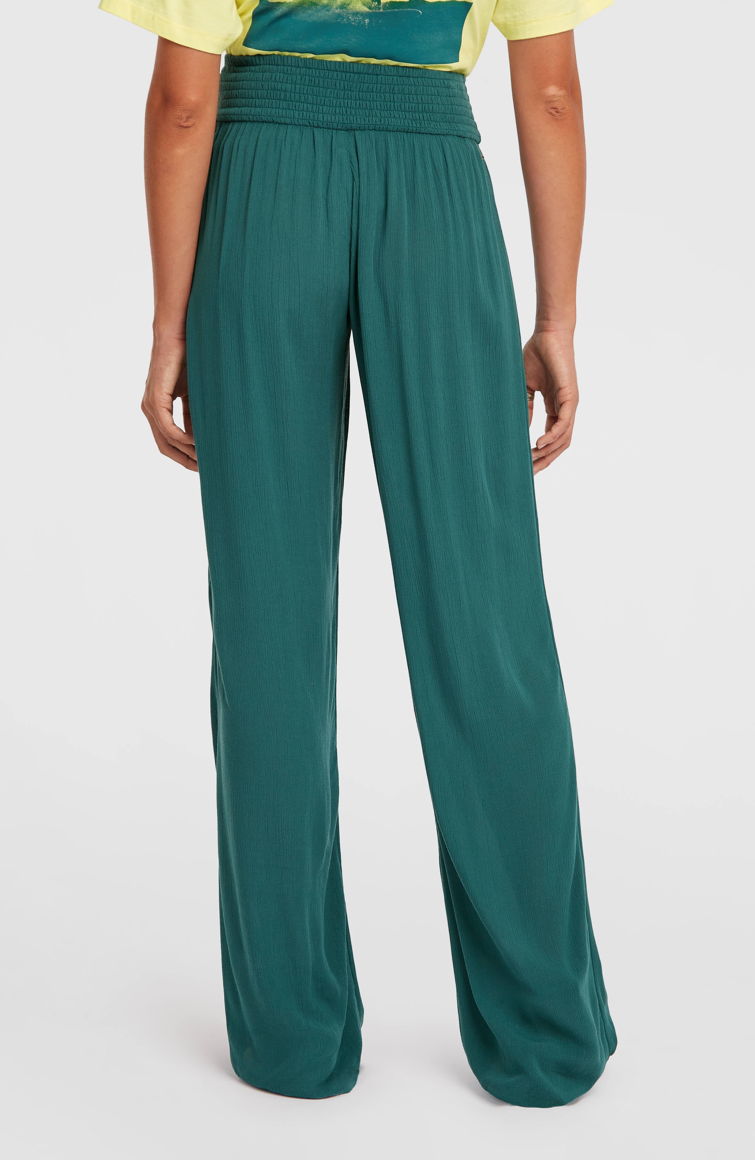 Johnny Smocked Waist Pants Women - Botanical Heat