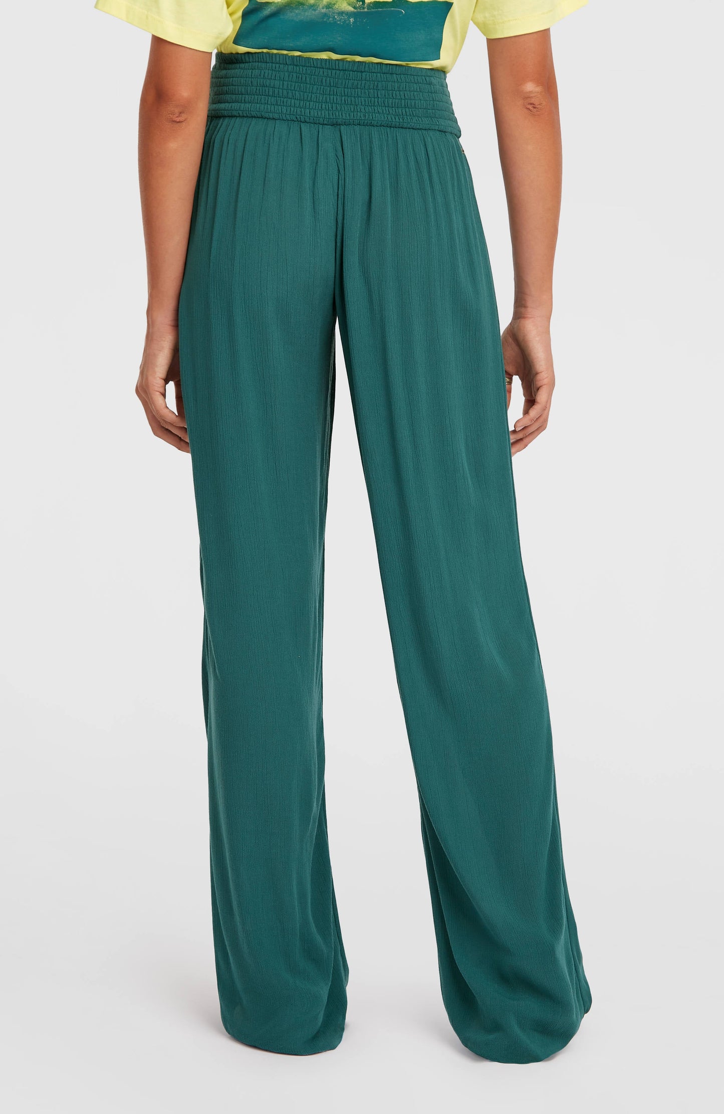 Johnny Smocked Waist Pants Women - Botanical Heat
