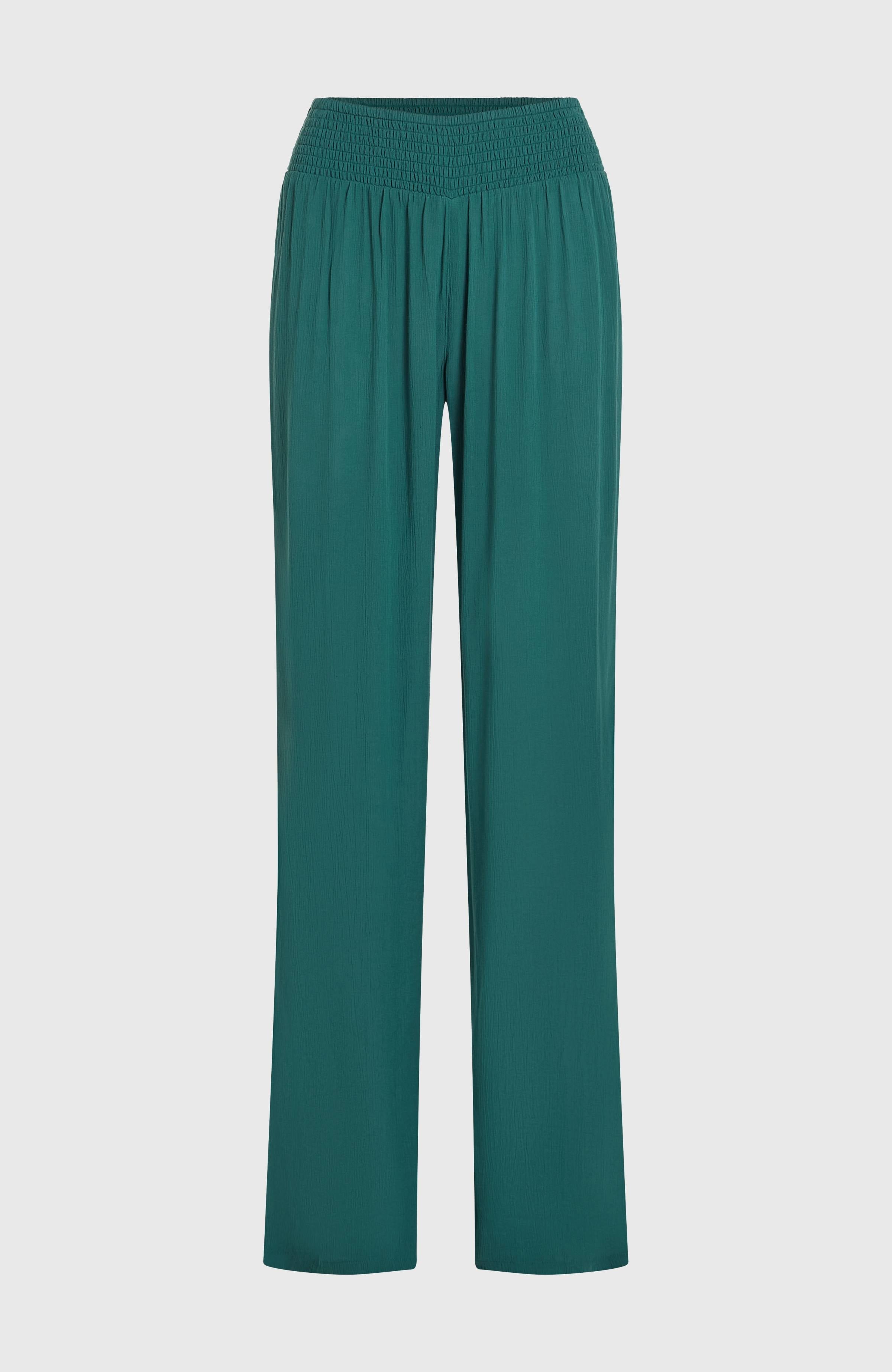 Johnny Smocked Waist Pants Women - Botanical Heat