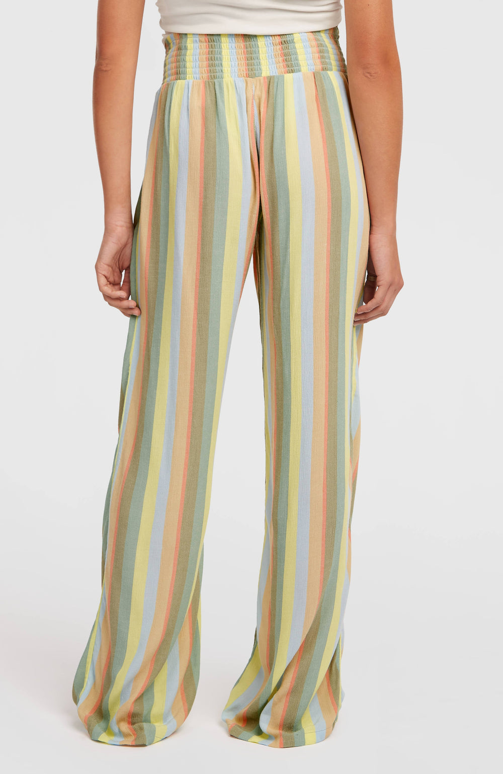 Johnny Smocked Waist Pants Women - Multi Must Haves Stripe