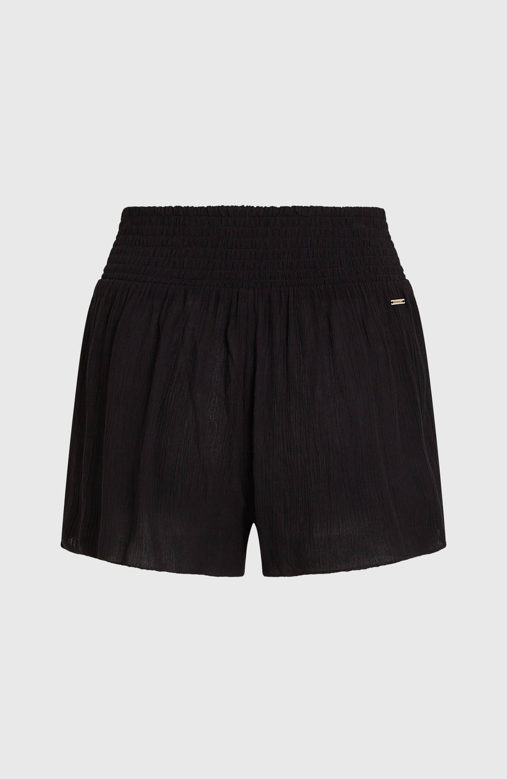 Johnny Smocked Waist Shorts Women - Black Out
