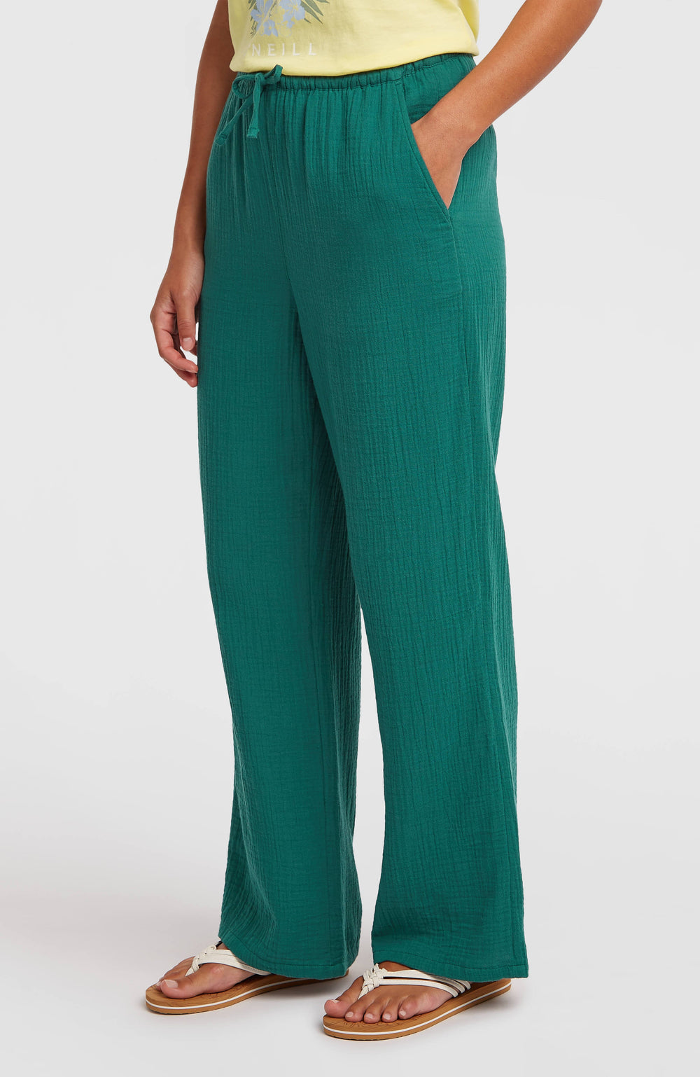 Brenda Structured Pants Women - Botanical Heat