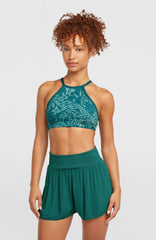 Johnny Smocked Waist Shorts Women - Botanical Heat
