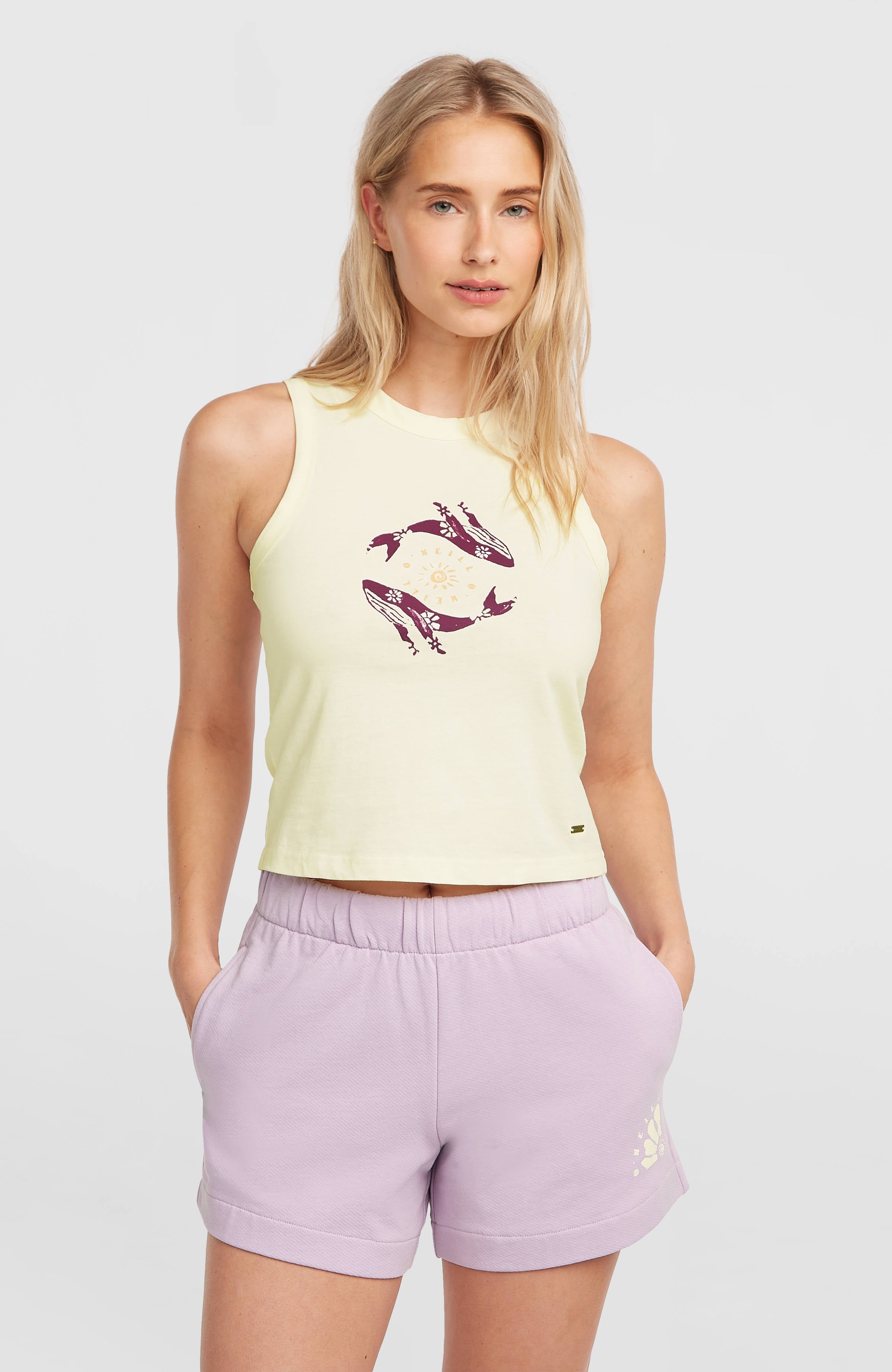 Women Of The Wave Sweatshorts Women - Pale Lavender