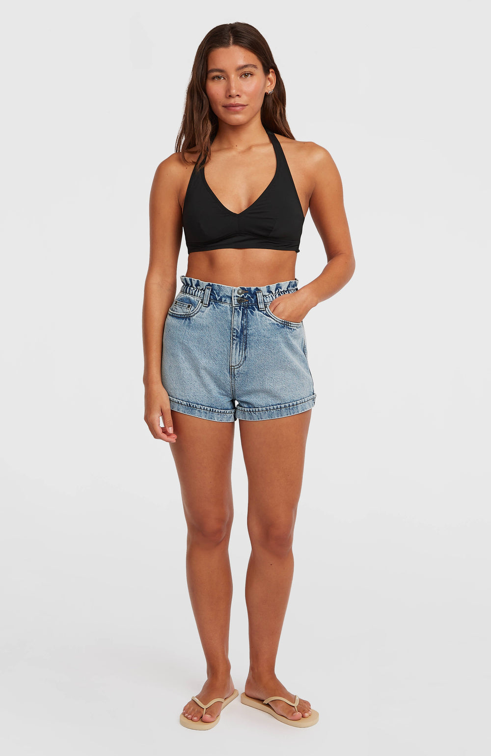 Tasia Denim Shorts Women - Denim Blue