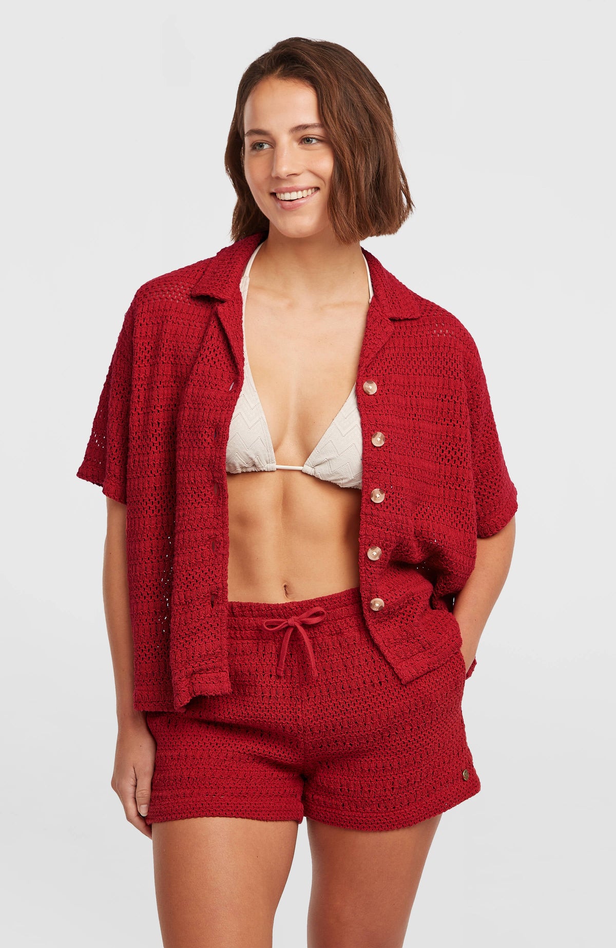 O'Riginals Crochet Shorts Women - Midnight Poppy