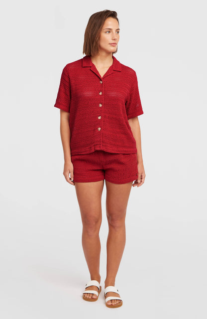 O'Riginals Crochet Shorts Women - Midnight Poppy