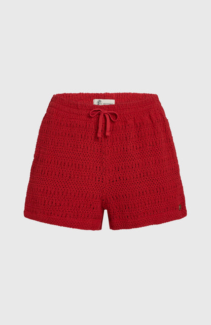 O'Riginals Crochet Shorts Women - Midnight Poppy