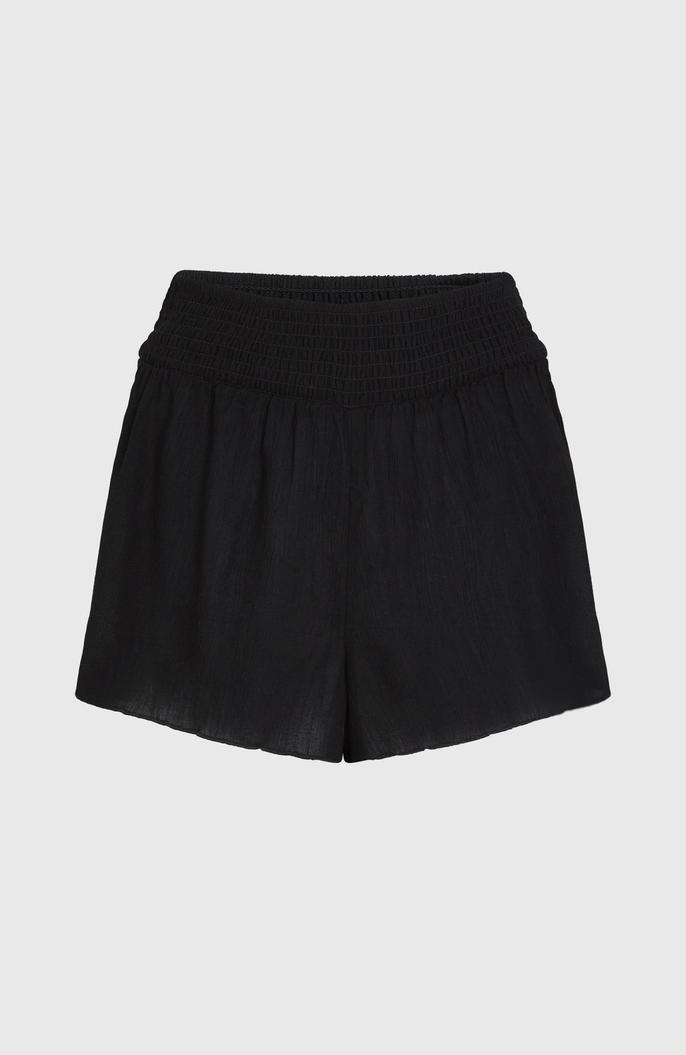 Johnny Smocked Waist Shorts Women - Black Out