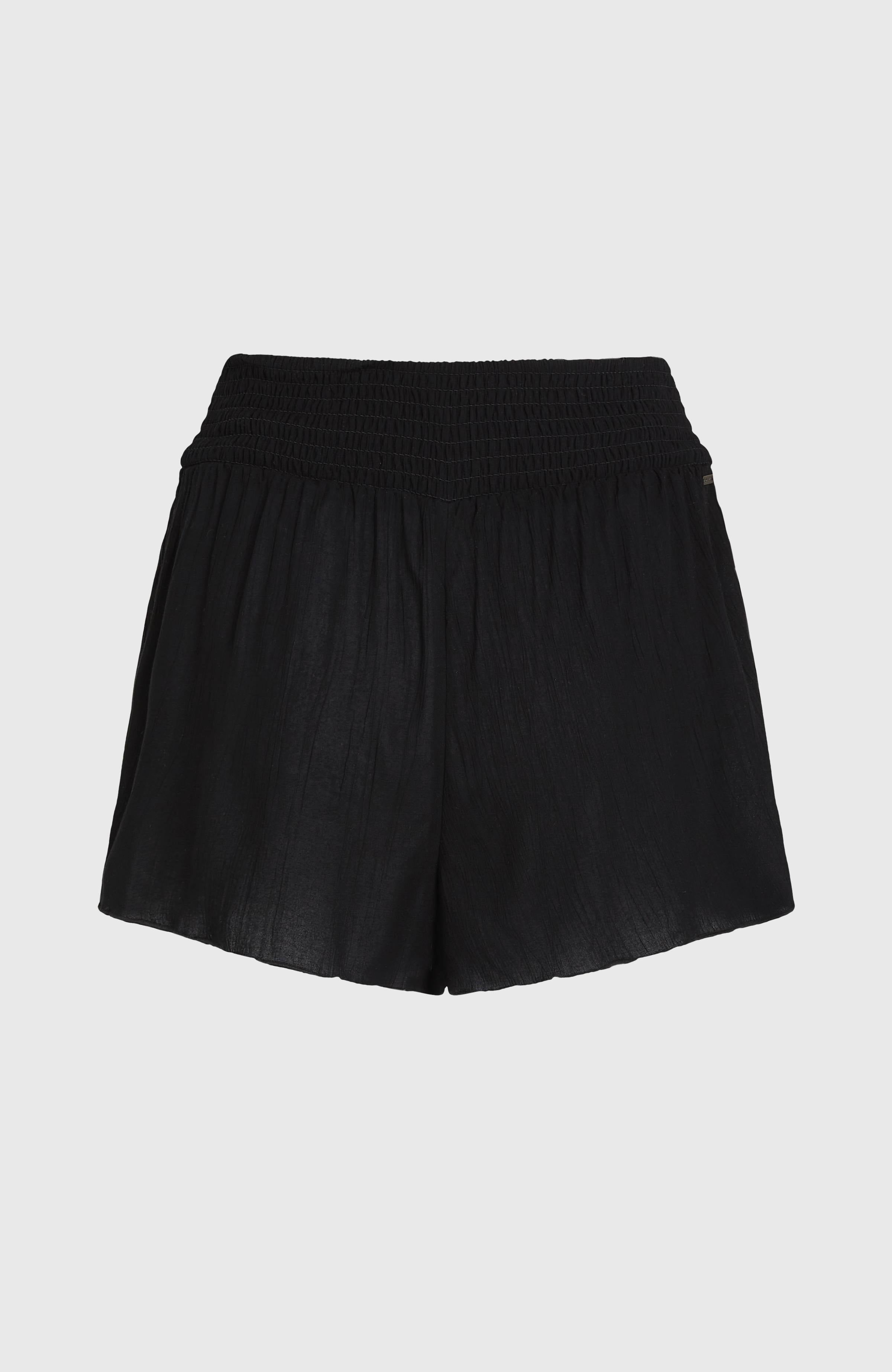 Johnny Smocked Waist Shorts Women - Black Out