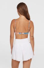 Johnny Smocked Waist Shorts Women - Snow White