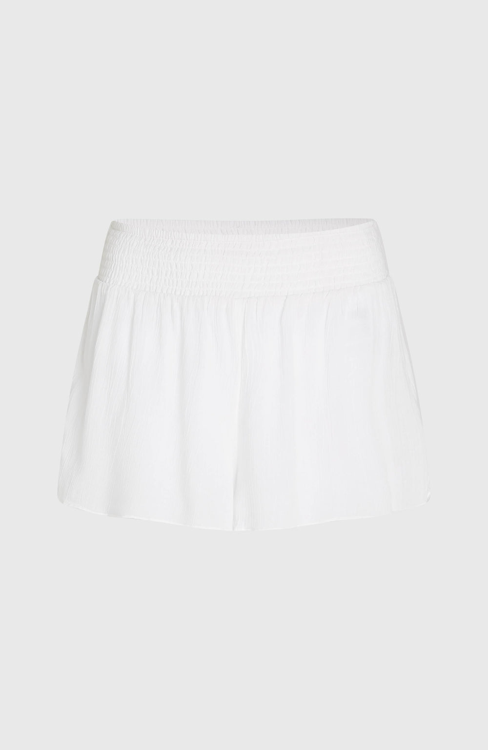 Johnny Smocked Waist Shorts Women - Snow White