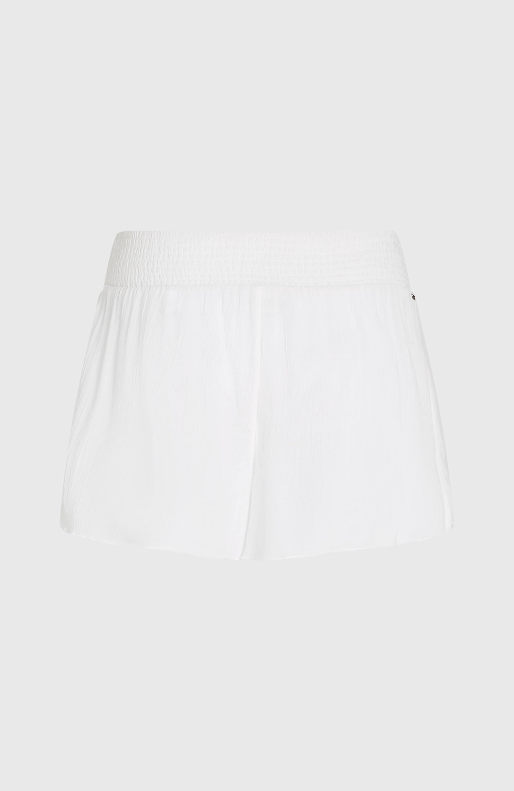 Johnny Smocked Waist Shorts Women - Snow White