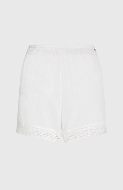 Essentials Embroidery Shorts Women - Snow White