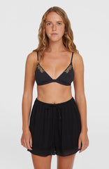 Essentials Embroidery Shorts Women - Black Out