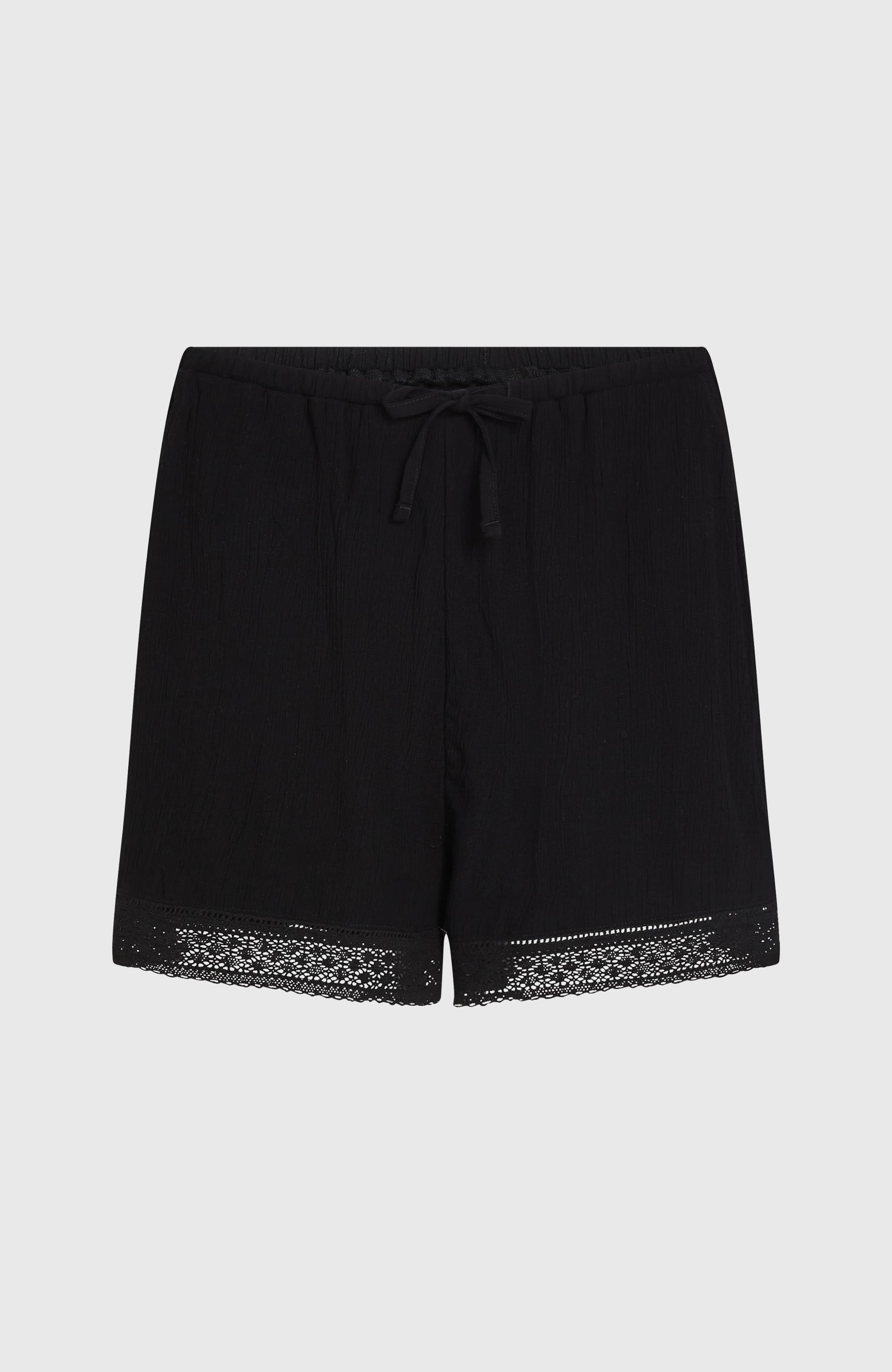 Essentials Embroidery Shorts Women - Black Out