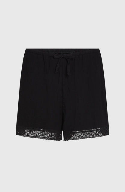 Essentials Embroidery Shorts Women - Black Out