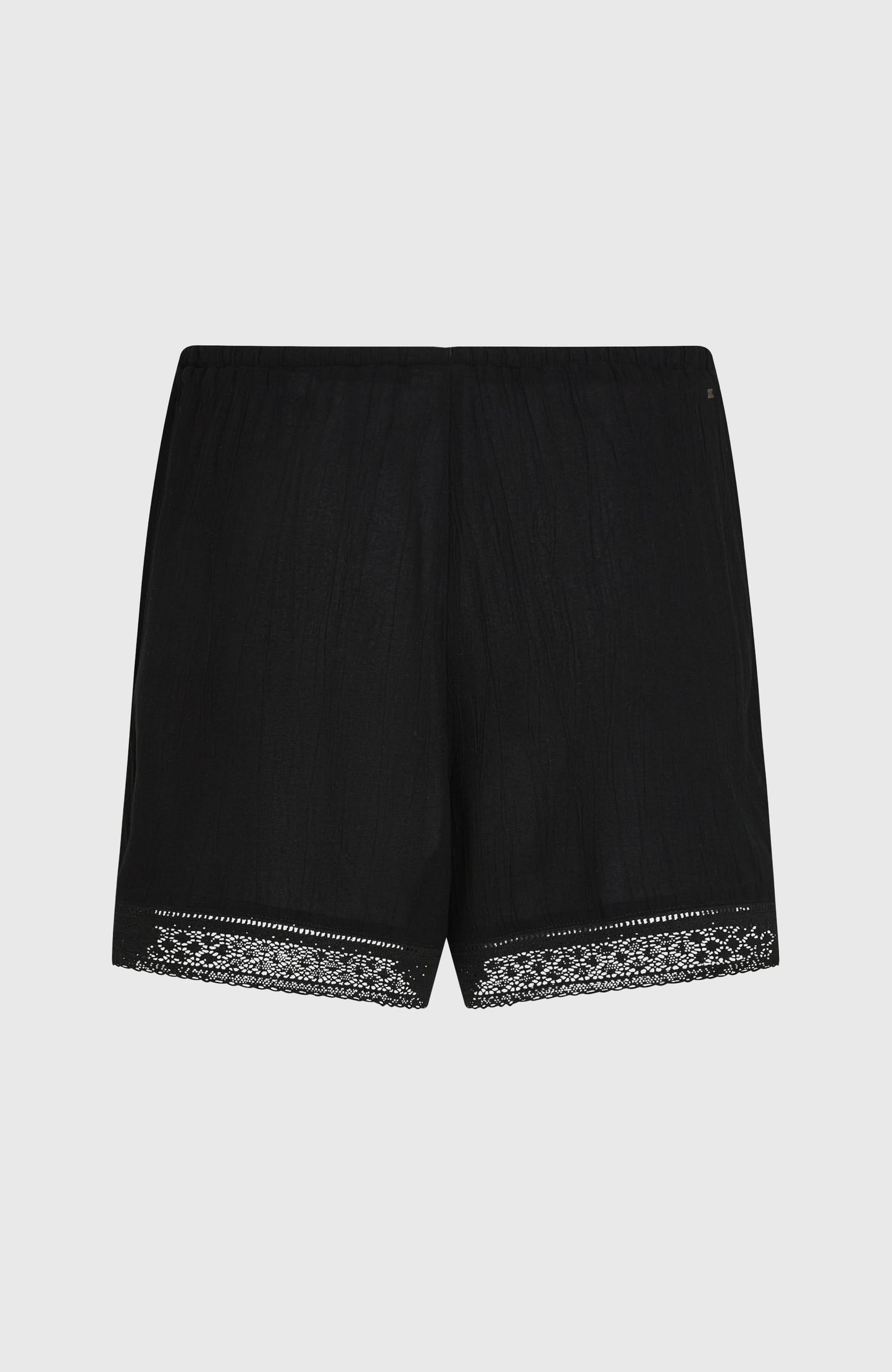 Essentials Embroidery Shorts Women - Black Out