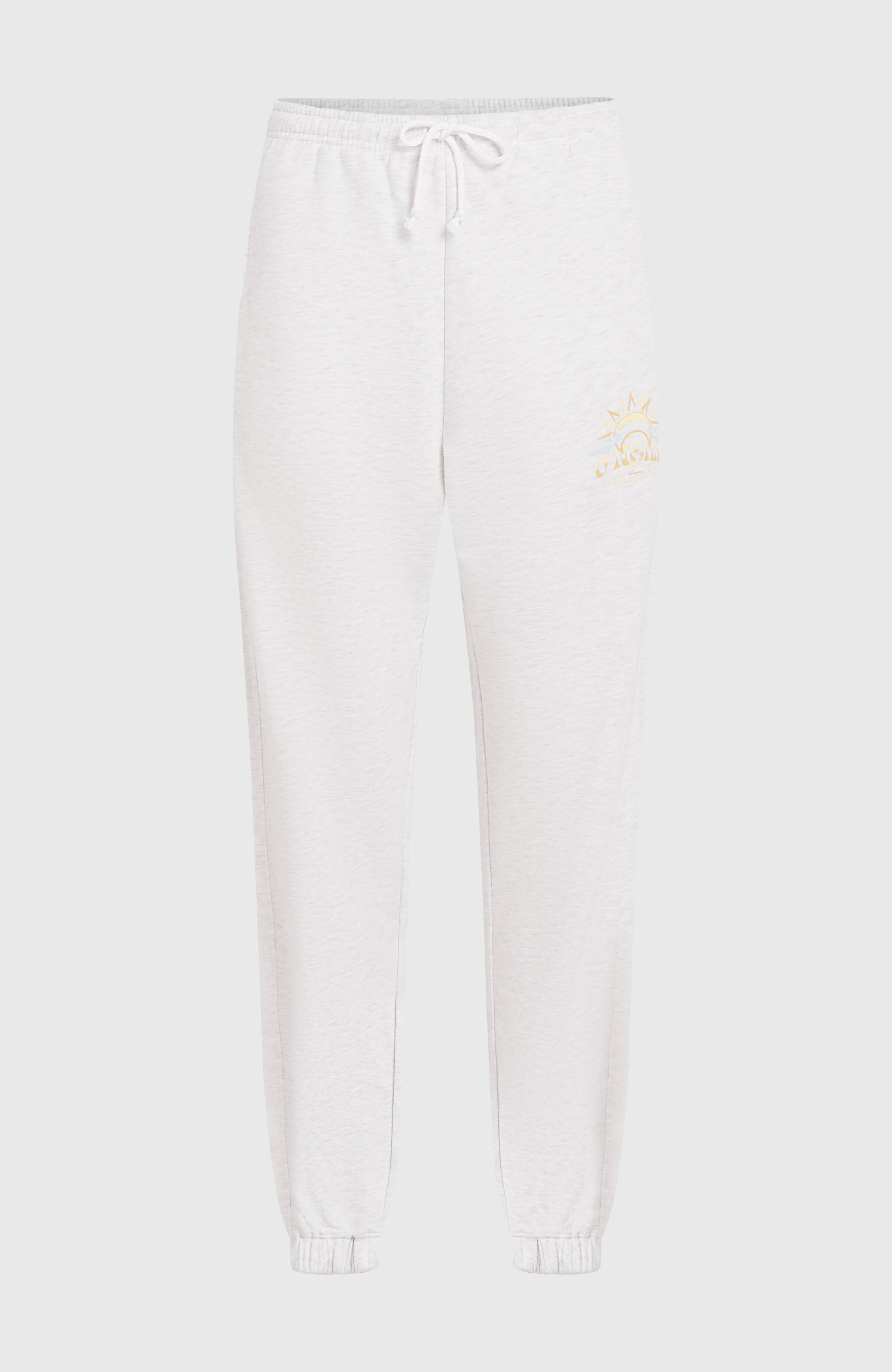 Beach Vintage Sweatpants Women - White Melange