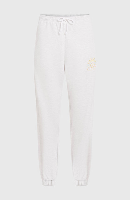 Beach Vintage Sweatpants Women - White Melange