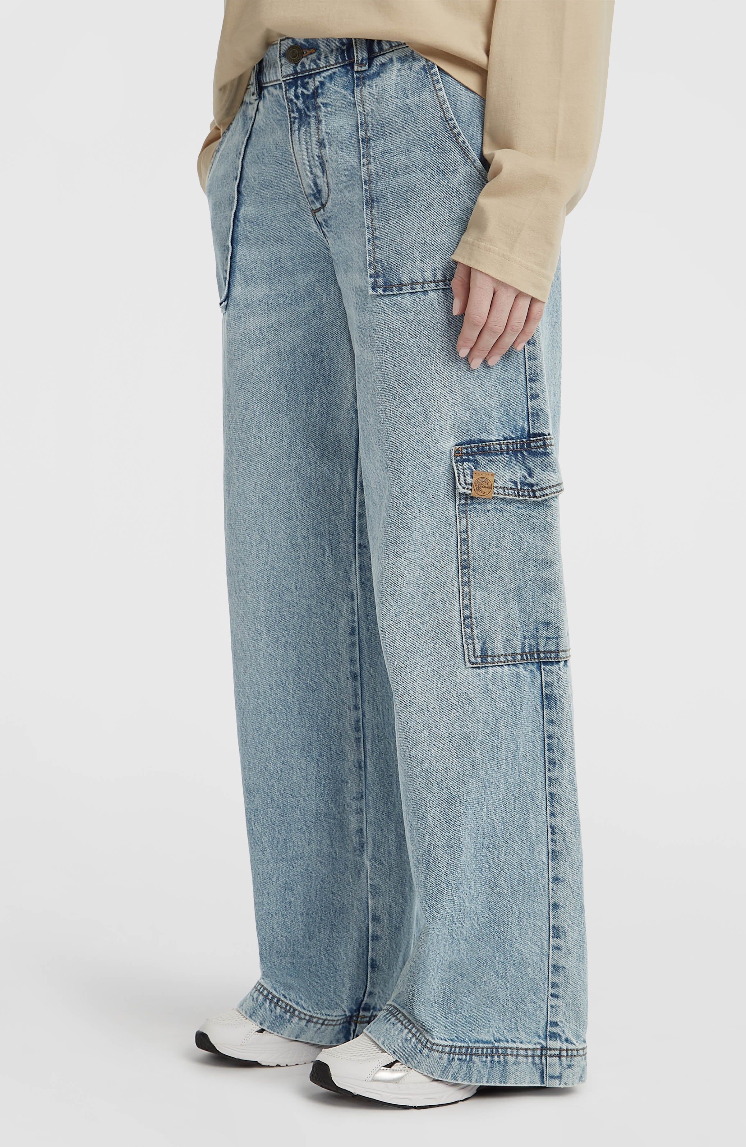 O'Riginals Denim Cargo Pants Women - Denim Blue