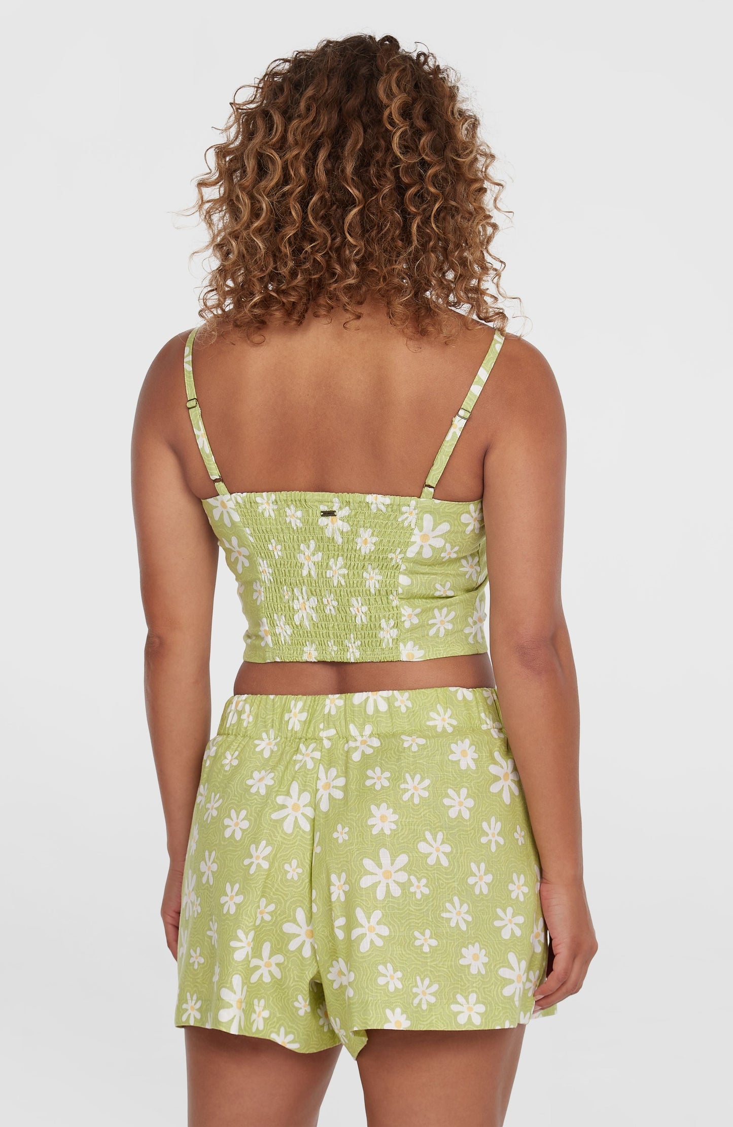 Beach Vintage Shorts Women - Green Daisyline