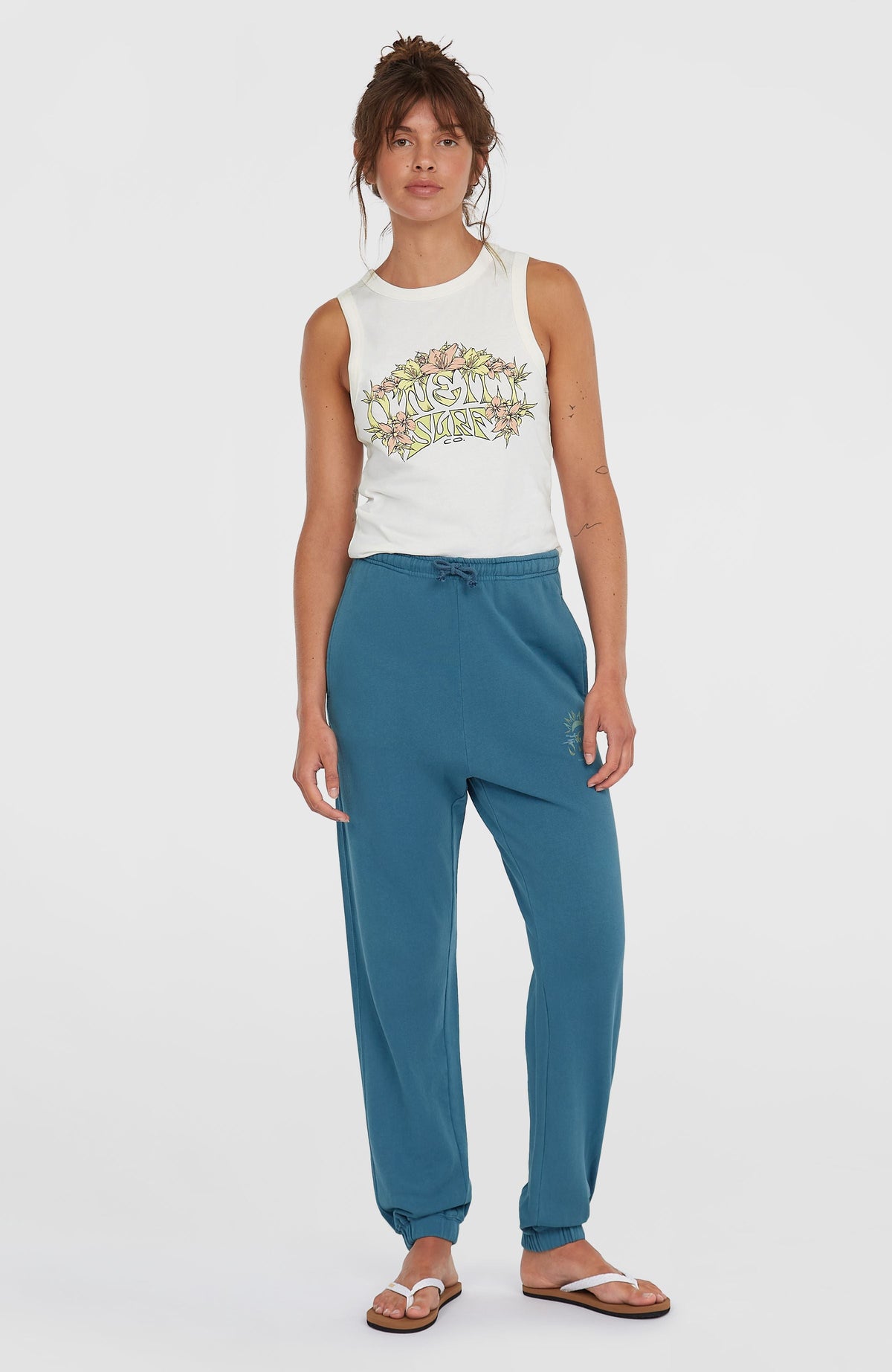 Beach Vintage Sweatpants Women - Copen Blue