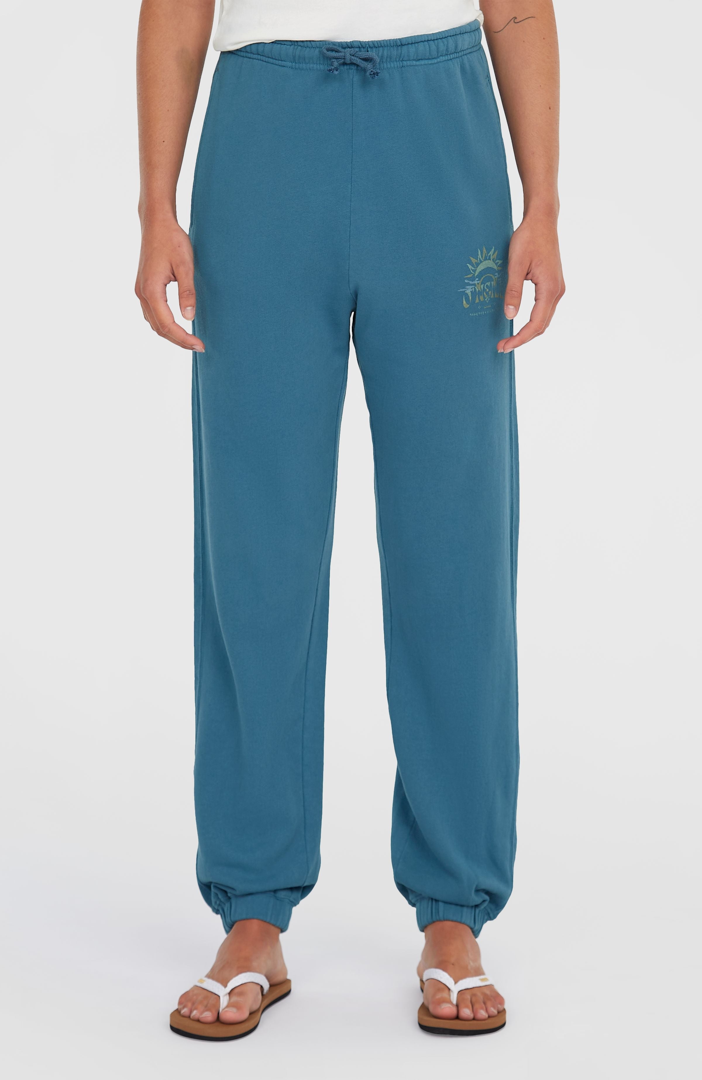 Beach Vintage Sweatpants Women - Copen Blue