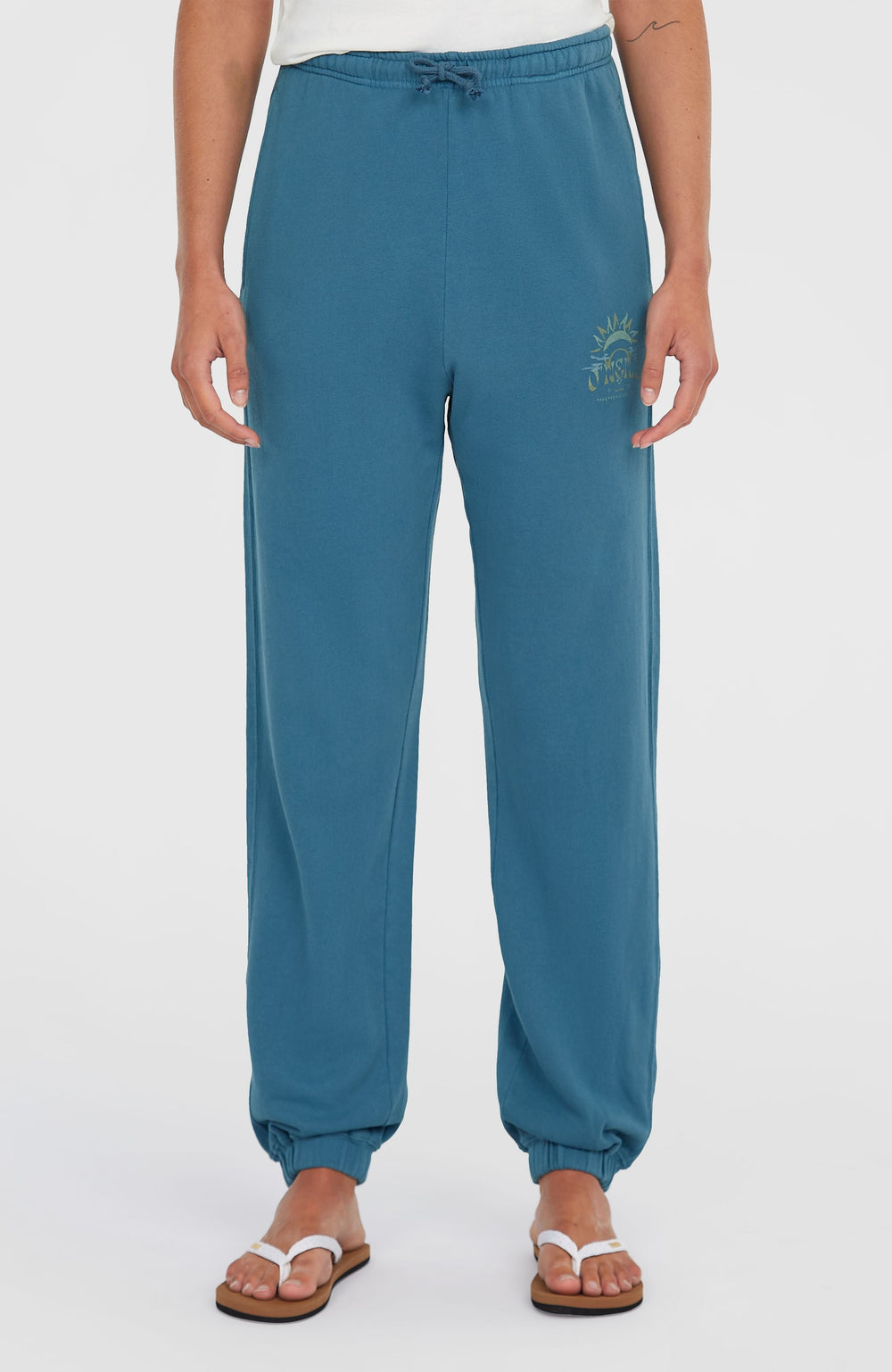 Beach Vintage Sweatpants Women - Copen Blue