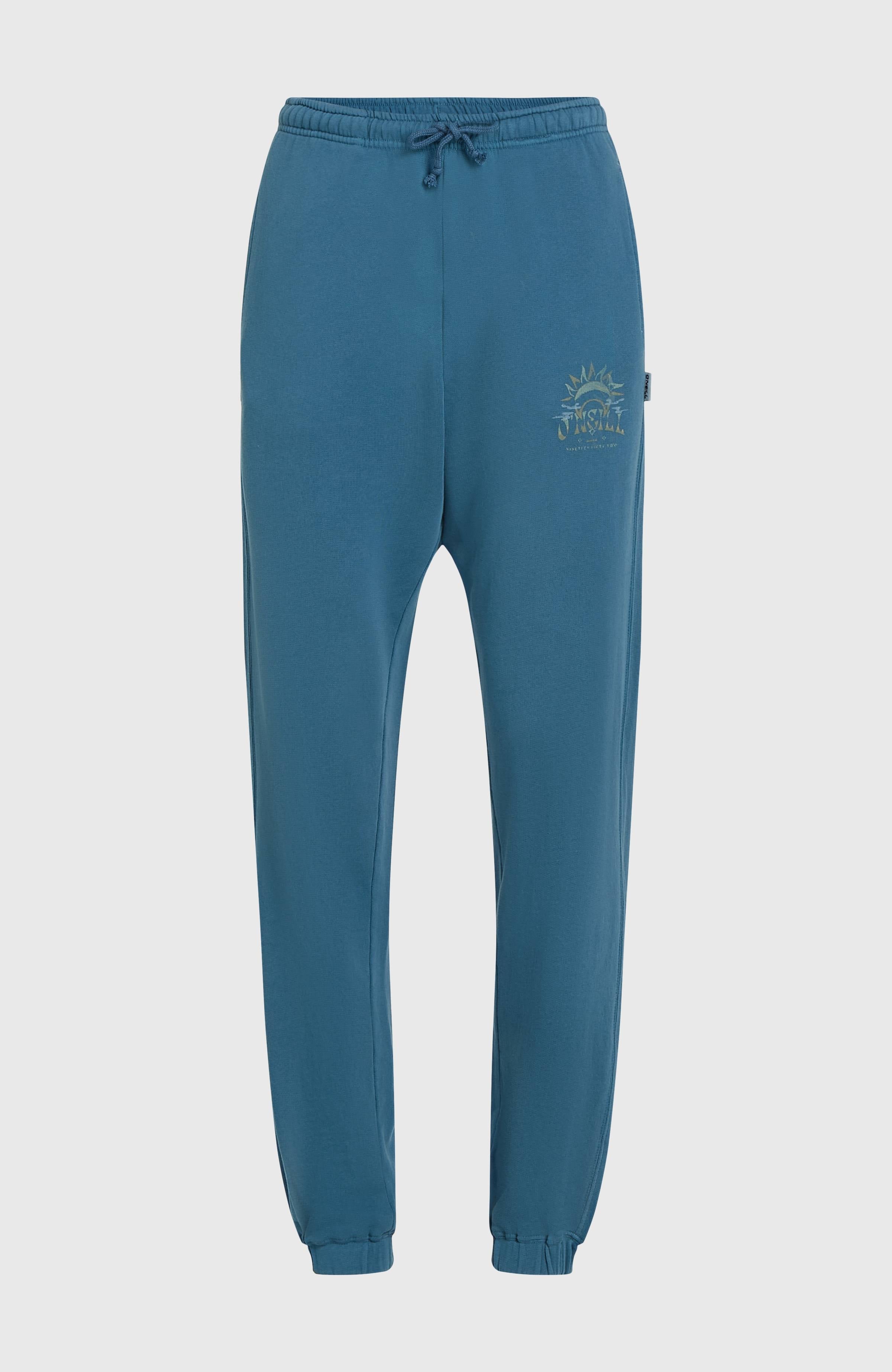 Beach Vintage Sweatpants Women - Copen Blue