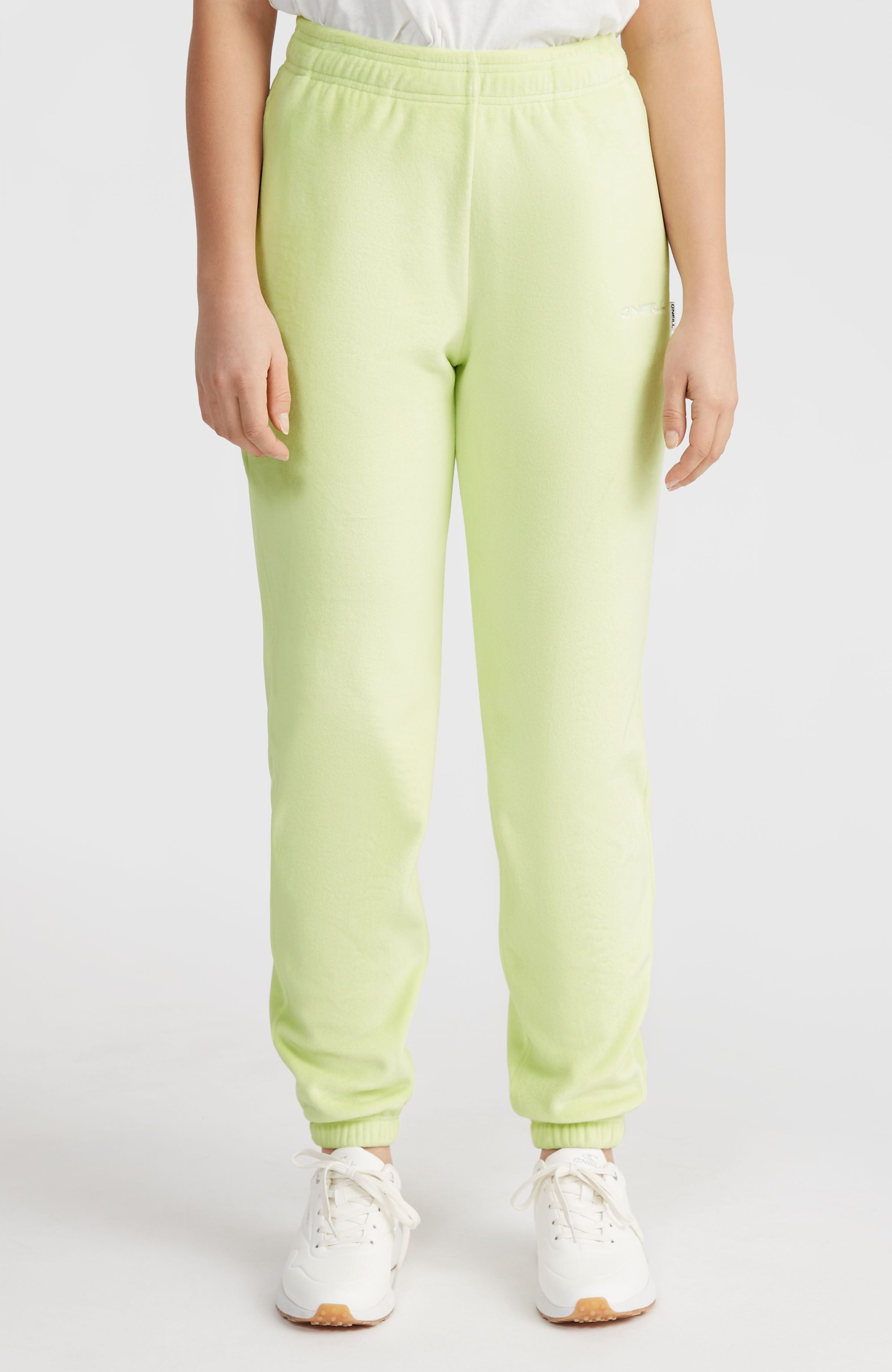 Velour Sweatpants Women - Lime Wash