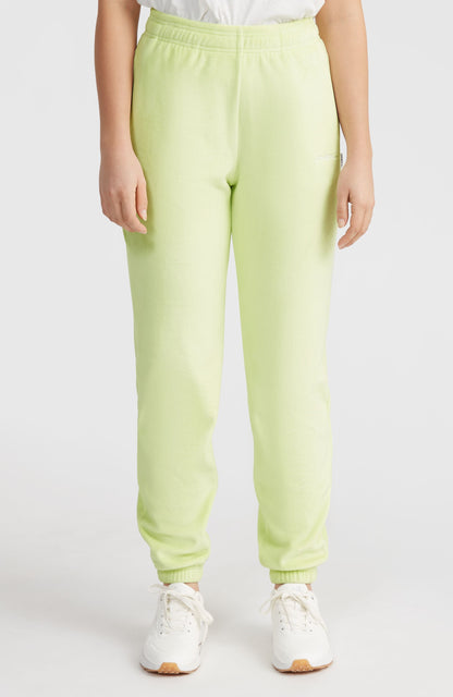Velour Sweatpants Women - Lime Wash