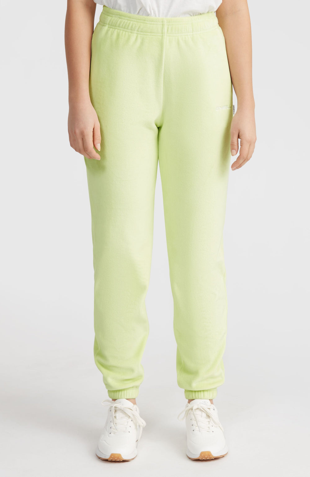 Velour Sweatpants Women - Lime Wash