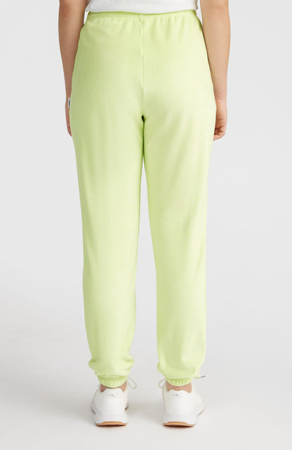 Velour Sweatpants Women - Lime Wash