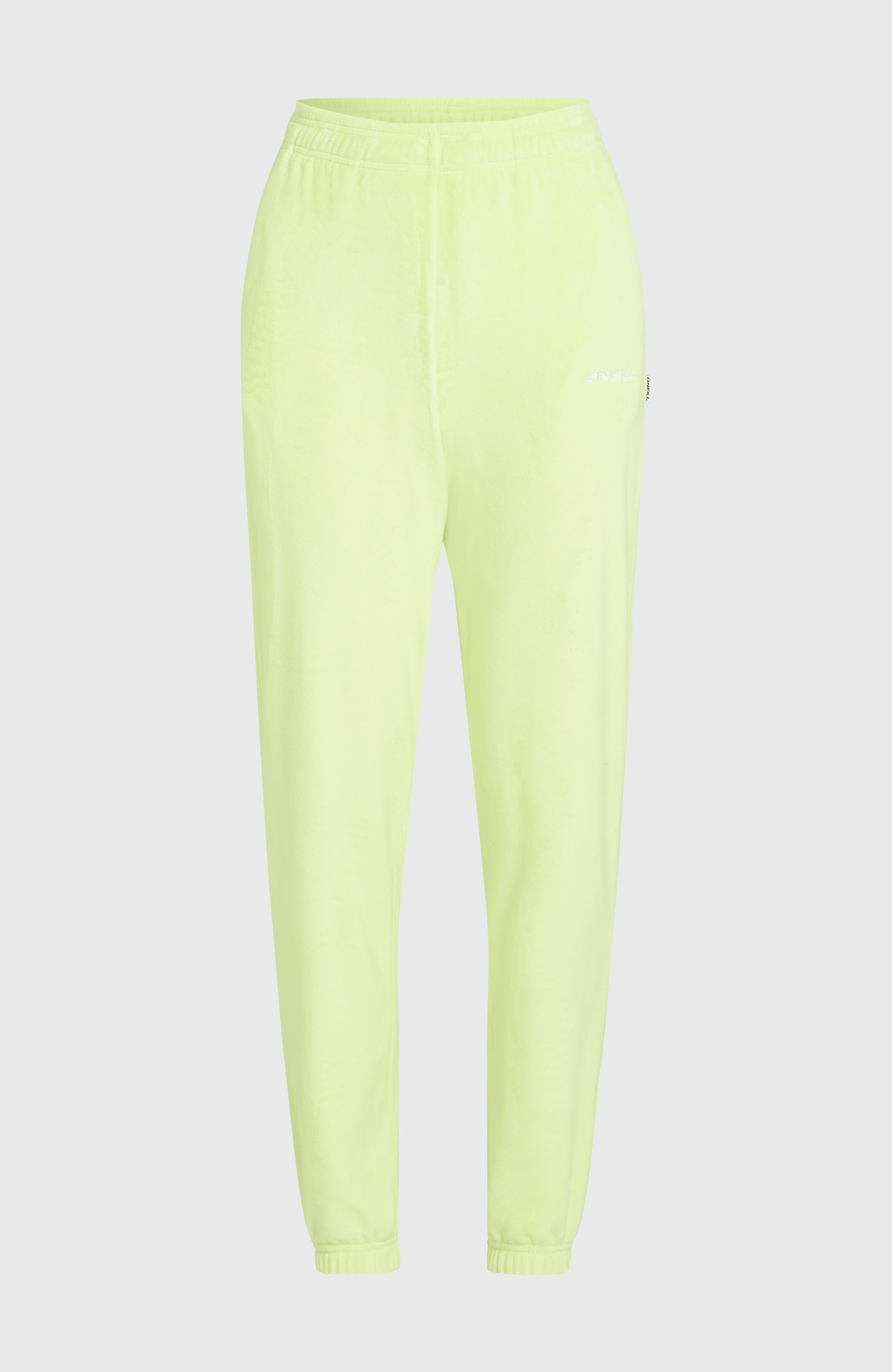 Velour Sweatpants Women - Lime Wash