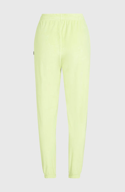 Velour Sweatpants Women - Lime Wash
