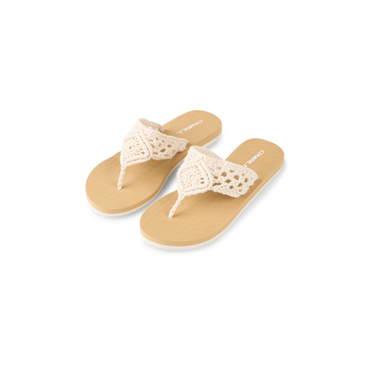 Ditsy Crochet Sandals Women - Snow White