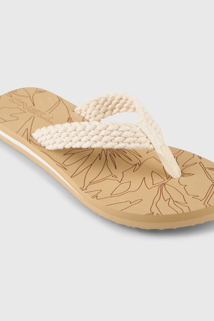 O'Neill Floral Sandals Women - Snow White