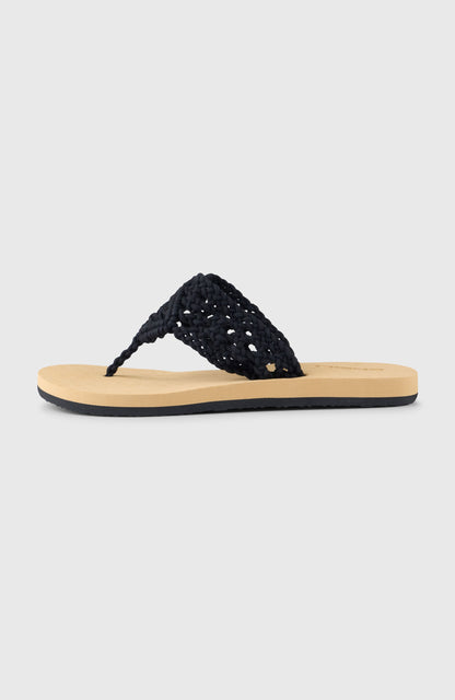 Ditsy Crochet Sandals Women - Black Out