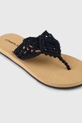 Ditsy Crochet Sandals Women - Black Out