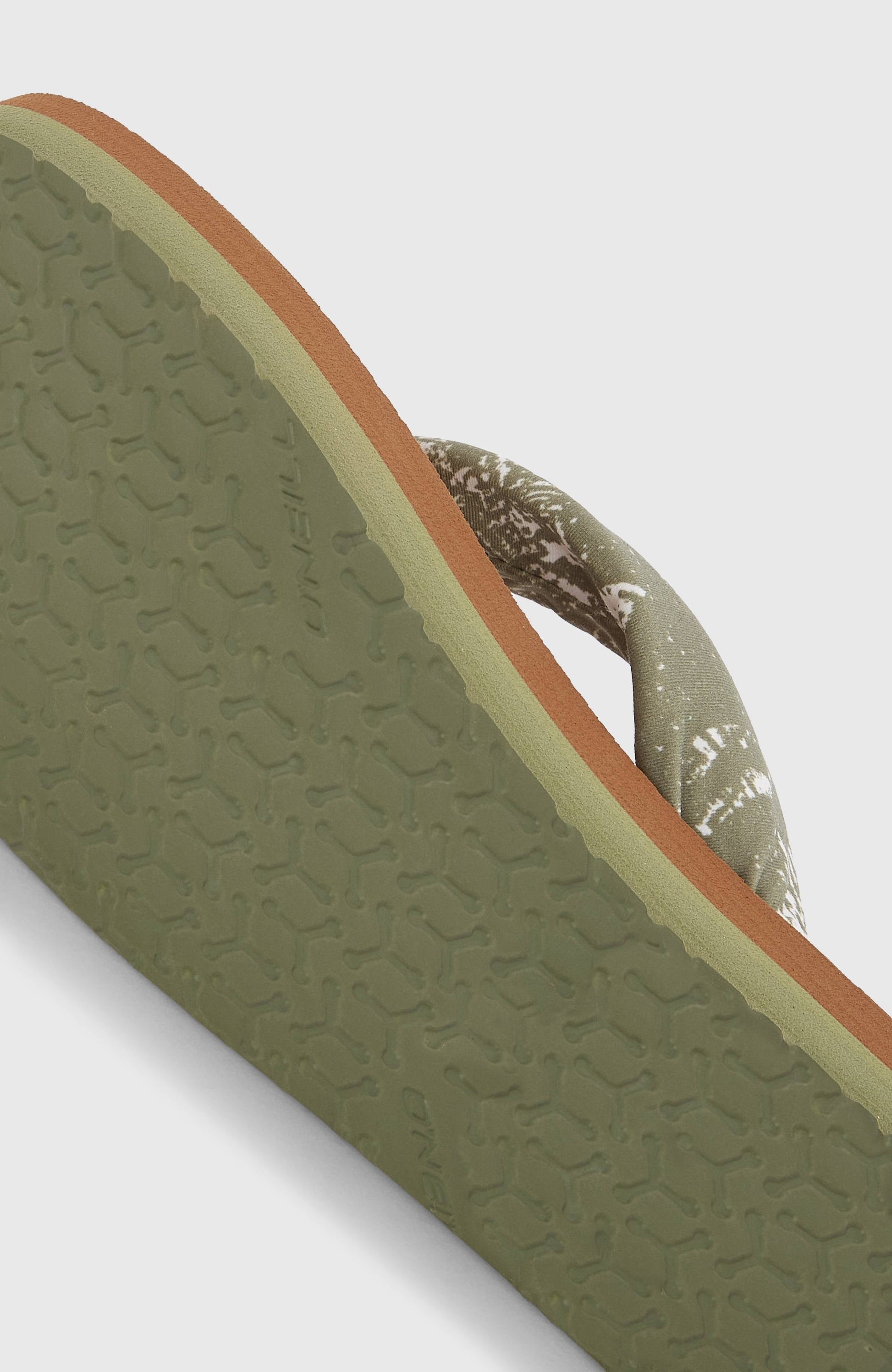 Ditsy Sun Sandals Women - Green Textured Jungle