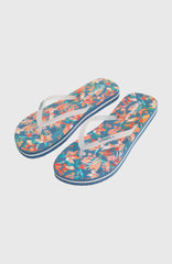 Profile Graphic Sandals Women - Blue Painted Tropics