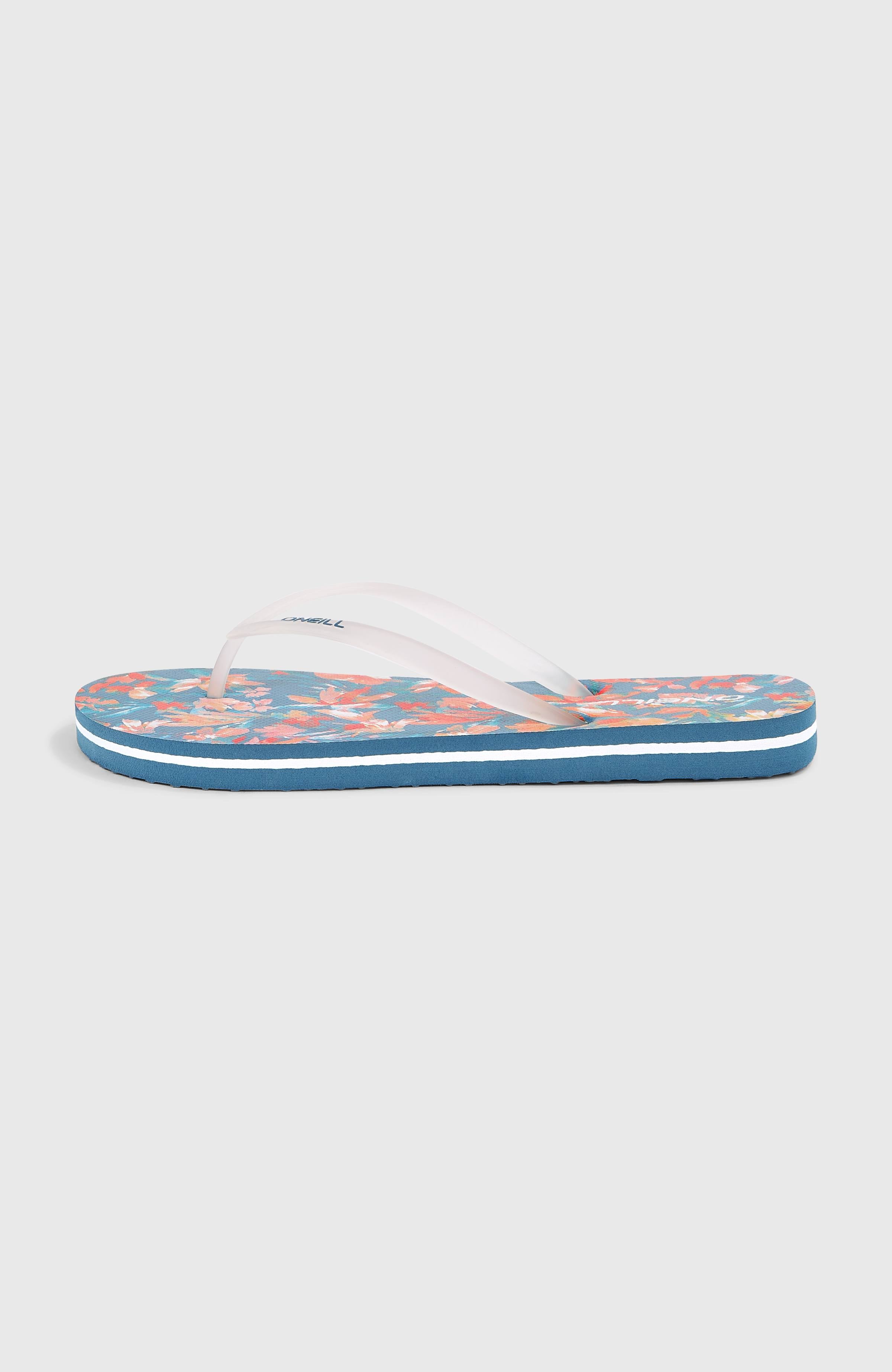Profile Graphic Sandals Women - Blue Painted Tropics