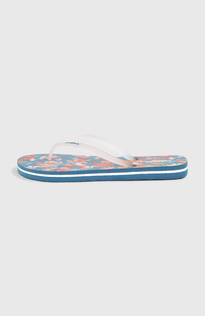 Profile Graphic Sandals Women - Blue Painted Tropics