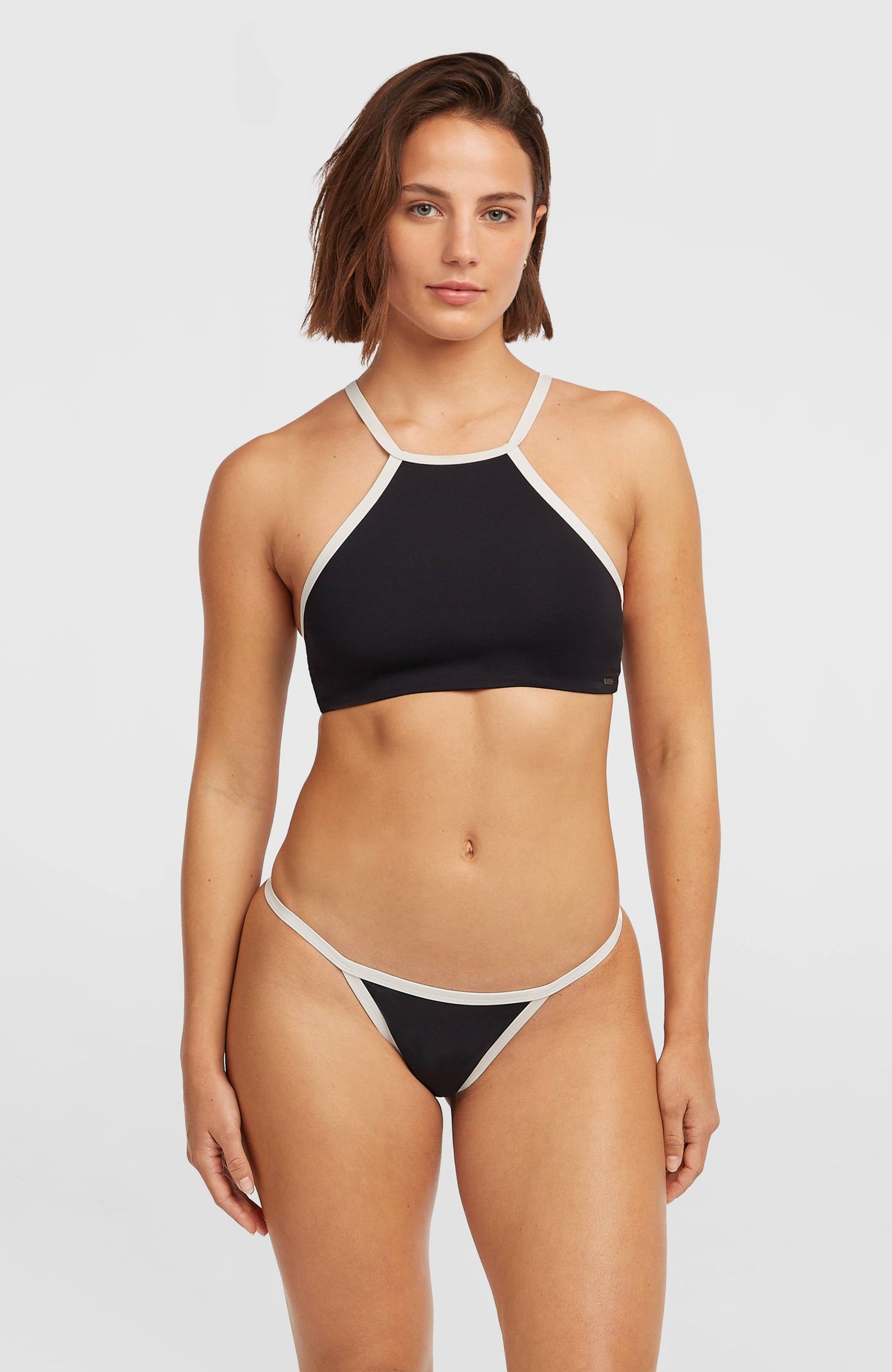 High-Neck Bikini Set Women - Black Out