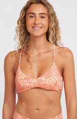 Huntington Bralette Bikini Top Women - Peach Island Sky